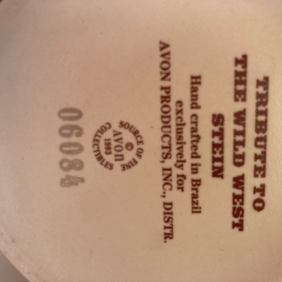 Avon Tribute to the Wild West Collectible Stein Tankard Lidded Beer Mug - Picture 6 of 6